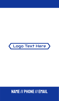 Simple Digital Wordmark Business Card Design