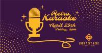 Vintage Karaoke Facebook Ad Design
