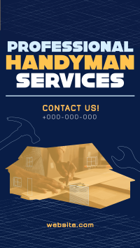 Modern Handyman Service Instagram story Image Preview