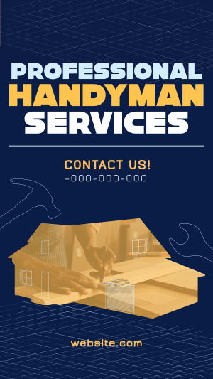 Modern Handyman Service Instagram story Image Preview