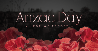 Anzac Poppies Facebook Ad Design