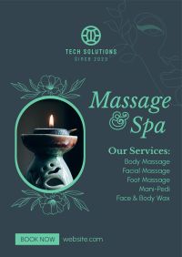 Spa Available Services Flyer Image Preview