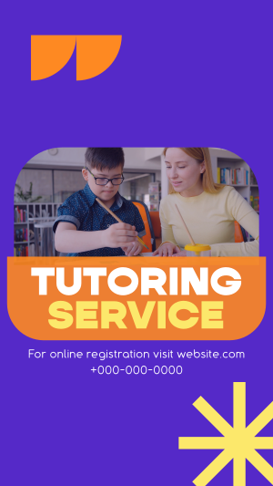 Kids Tutoring Service Instagram story Image Preview