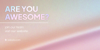 Are You Awesome? Twitter Post Design