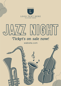 Modern Jazz Night Poster Image Preview