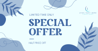 Organic Abstract Special Offer Facebook Ad Design