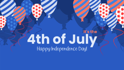 Fourth of July Balloons Facebook event cover Image Preview