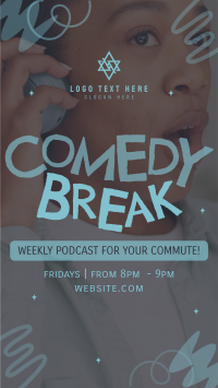 Comedy Break Podcast YouTube Short Design