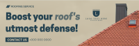 Corporate Roof Maintenance Twitter Header Design