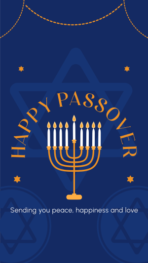 Happy Passover Greetings Facebook story Image Preview