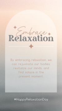 Embrace Relaxation Instagram Story Design