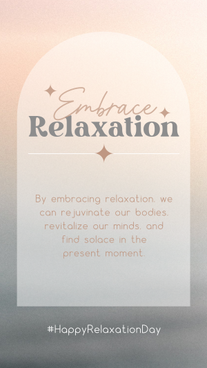 Embrace Relaxation Instagram story Image Preview