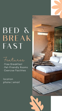 Bed & Breakfast Facebook Story Design