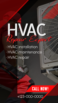 HVAC Repair Expert YouTube Short Design