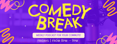 Comedy Break Podcast Facebook cover Image Preview