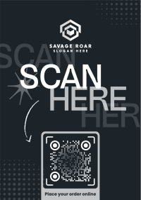 Scan To Order Minimalist Poster Image Preview