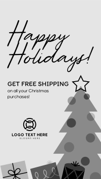 Christmas Free Shipping Facebook Story Preview