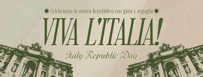 Vintage Italian Republic Day Facebook cover Image Preview