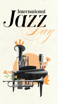 Modern International Jazz Day Instagram reel Image Preview