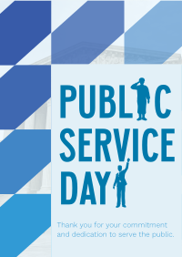 Minimalist Public Service Day Reminder Flyer Image Preview
