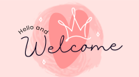 Heart Welcome Greeting Animation Preview