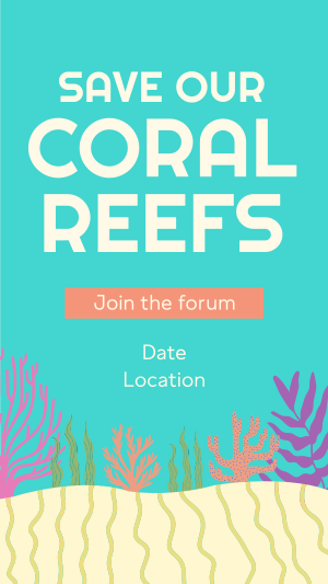 Coral Reef Conference Facebook story Image Preview