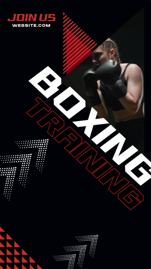 Join our Boxing Gym Facebook story Image Preview