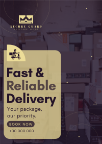 Reliable Courier Delivery Poster Image Preview