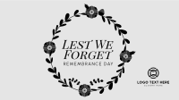 Geometric Poppy Remembrance Day Facebook Event Cover Design
