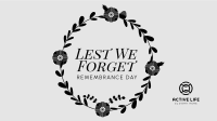 Geometric Poppy Remembrance Day Facebook event cover Image Preview