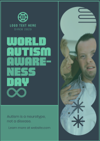 Bold Quirky Autism Day Poster Design