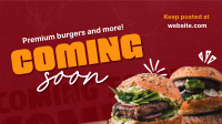 Burgers & More Coming Soon Video Design