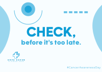 Cancer Awareness Movement Postcard Design