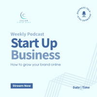 Simple Business Podcast Instagram Post Design