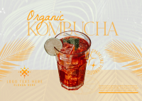 Organic Kombucha Postcard Image Preview