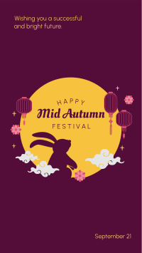 Mid Autumn Festival Rabbit Facebook story Image Preview