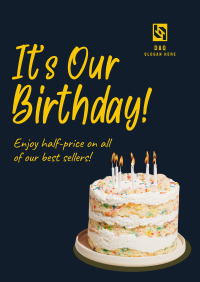 Business Birthday Greeting Poster Image Preview