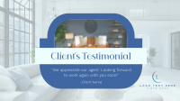 Clean Real Estate Testimonial Video Image Preview