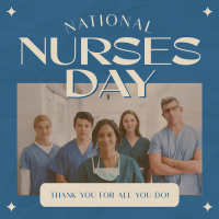 Retro Nurses Day Linkedin Post Image Preview