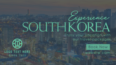  Minimalist Korea Travel Facebook event cover Image Preview