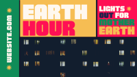 Mondrian Earth Hour Reminder Animation Preview