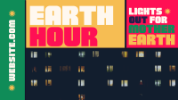 Mondrian Earth Hour Reminder Animation Image Preview