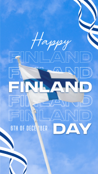 Simple Finland Indepence Day Instagram story Image Preview