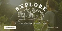 Explore Mountains Twitter post Image Preview