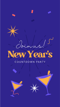 New Year Countdown Facebook Story Design