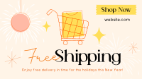 New Year Shipping Facebook Event Cover Design