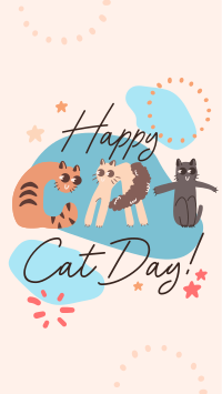 Happy Meow Day Facebook Story Design