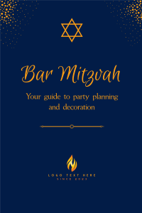 Starry Bar Mitzvah Pinterest Pin Image Preview