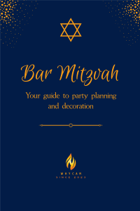 Starry Bar Mitzvah Pinterest Pin Image Preview