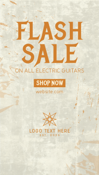 Guitar Flash Sale Facebook Story Design